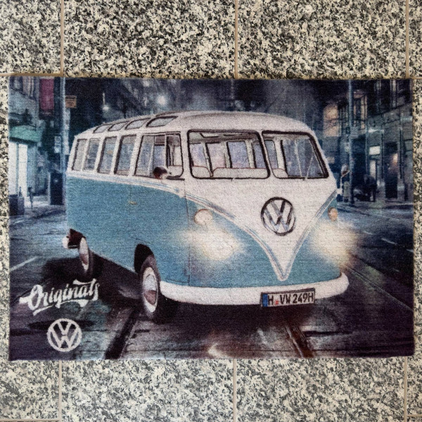 VW Volkswagen Fußmatte Bulli Originals 50x70 cm Vintage Fußabstreifer