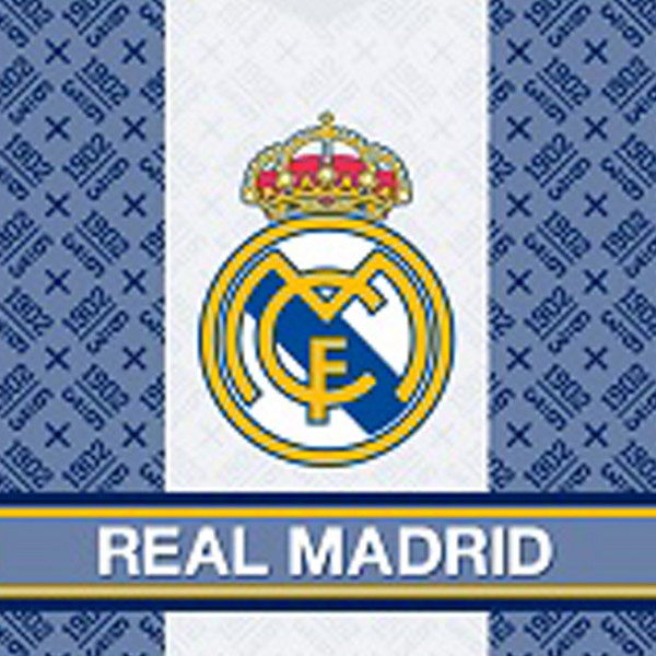Real Madrid Kinder Kapuzen Bade-Poncho 60x120 cm Fußball Bademantel Poncho