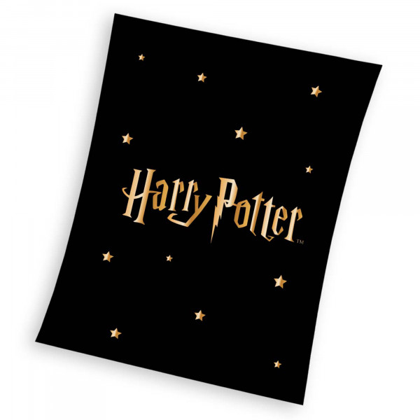 Harry Potter Decke Stars 130x170 cm Kuscheldecke Wohndecke Fleecedecke