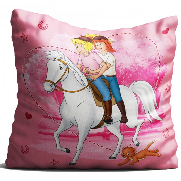 Bibi und Tina Freunde Kissen 40x40 cm