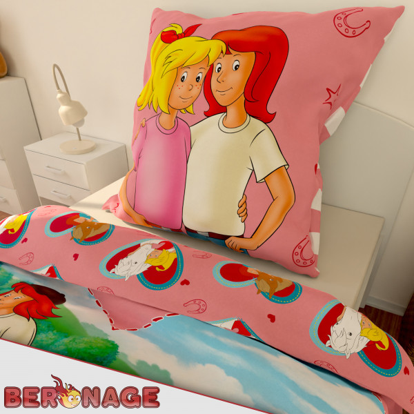 Bibi und Tina Herz Bettwäsche Linon / Renforcé