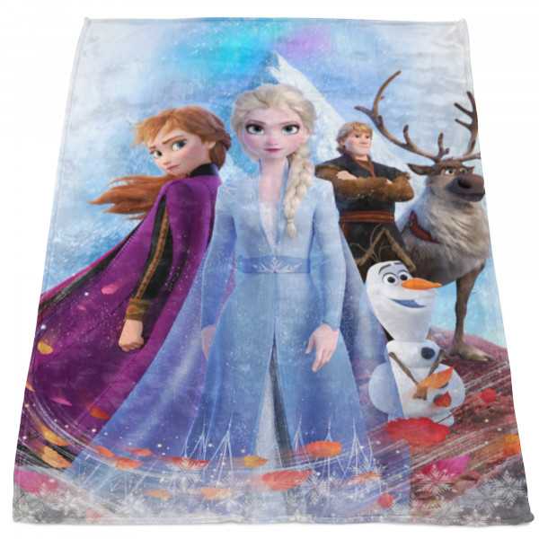Frozen Die Eiskönigin Decke Team 130x170 cm Kuscheldecke Wohndecke Fleecedecke