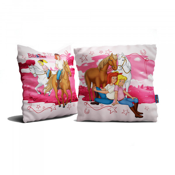 Bibi und Tina Reiter Kissen 40x40 cm