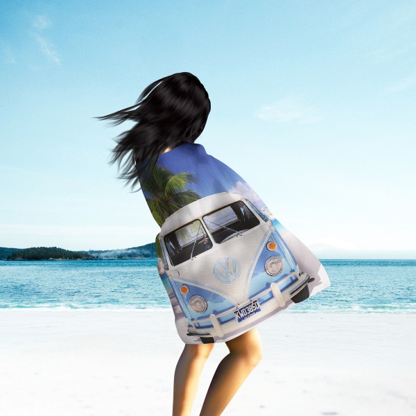 VW Volkswagen Bulli 048 Decke 130x170 cm Kuscheldecke Fleecedecke Wohndecke