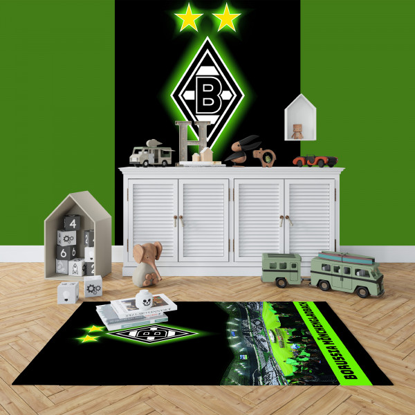 Borussia Mönchengladbach Teppich Borussia-Park 100x120 cm