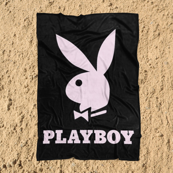 Playboy Decke Bunny 150x200 cm Kuscheldecke Häschen Fleece-Decke