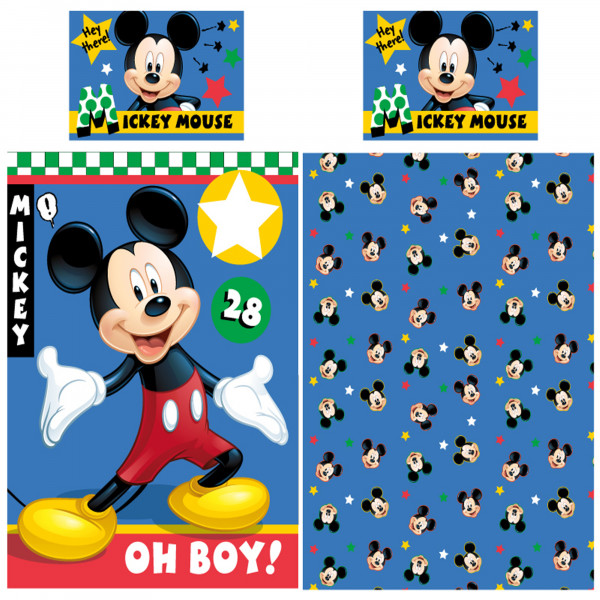 Disney Mickey Mouse Baby / Kleinkind Bettwäsche Oh Boy Linon / Renforcé