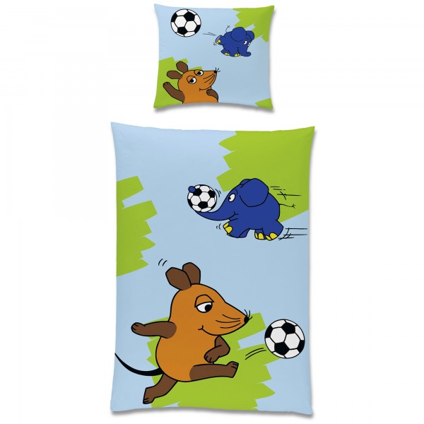 Die Sendung mit der Maus Fußball-Turnier Bettwäsche Linon / Renforcé