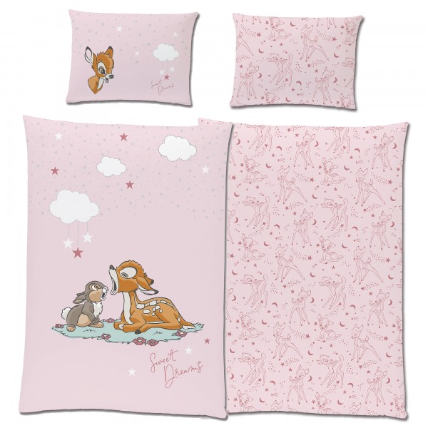 Bambi Dreams Baby / Kleinkind Bettwäsche Linon / Renforcé