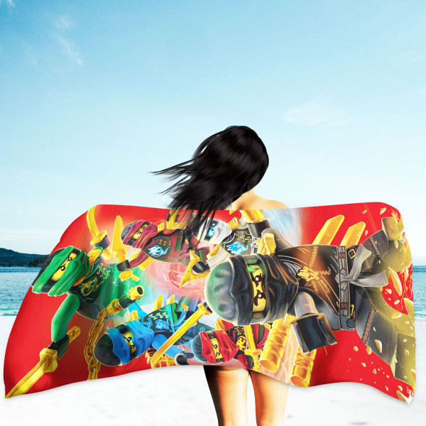 Lego Ninjago Badetuch Champion Fire Rot 70x140 cm