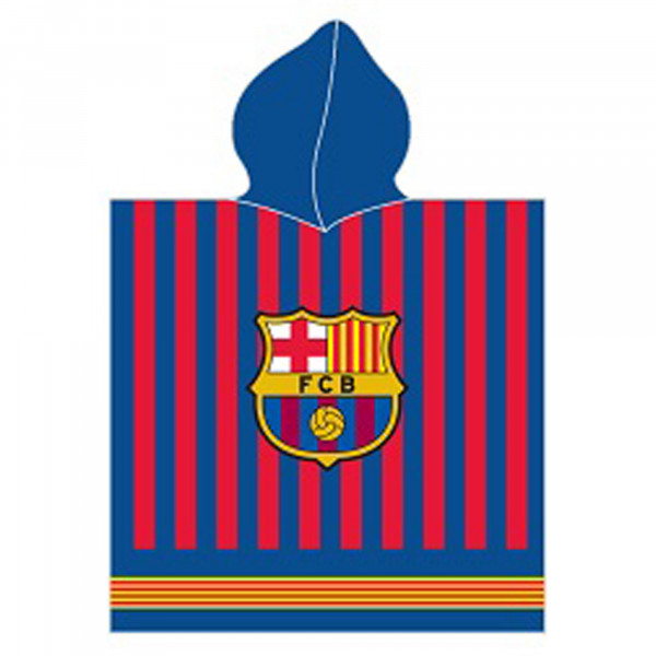 FC Barcelona Kinder Kapuzen Bade-Poncho 60x120 cm Bademantel Poncho