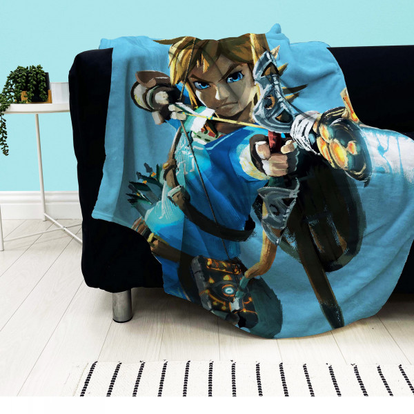 The Legend of Zelda Decke Arrow 160x200 cm Kuscheldecke Wohndecke Fleecedecke