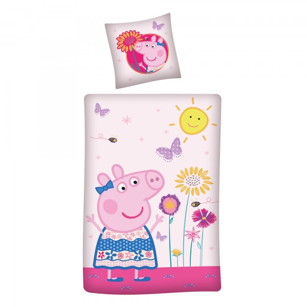 Peppa Wutz Pig Friends Bettwäsche Linon / Renforcé