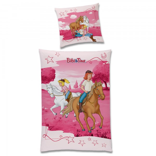 Bibi und Tina Abenteuer Bettwäsche Biber / Flanell