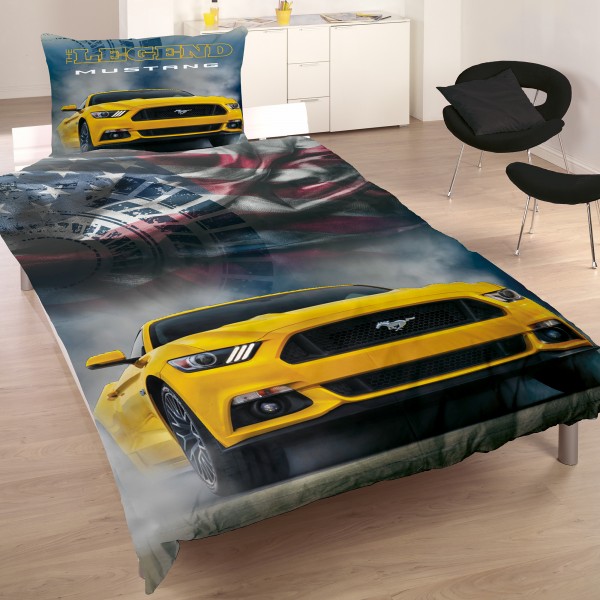 Ford Mustang Legend 008 Bettwäsche Linon / Renforcé