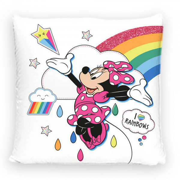 Minnie Mouse Kissen Rainbow 40x40 cm