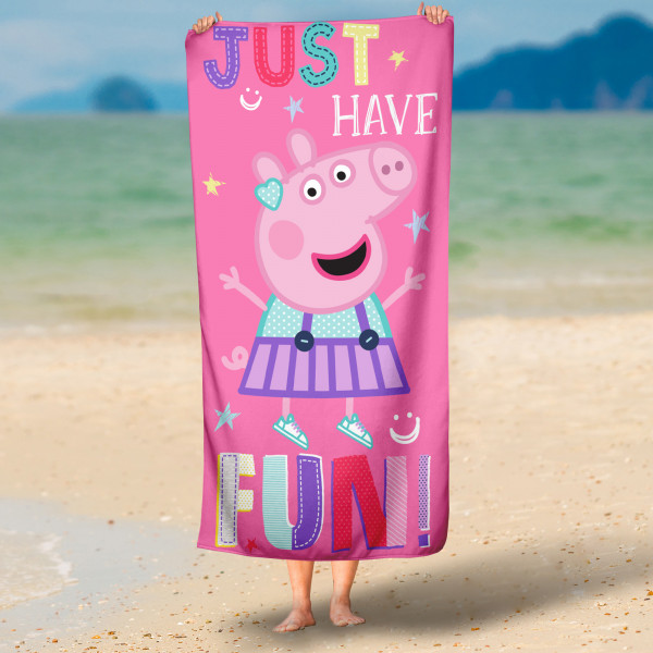 Peppa Wutz Pig Kinder Badetuch Just Peppa 70x140 cm