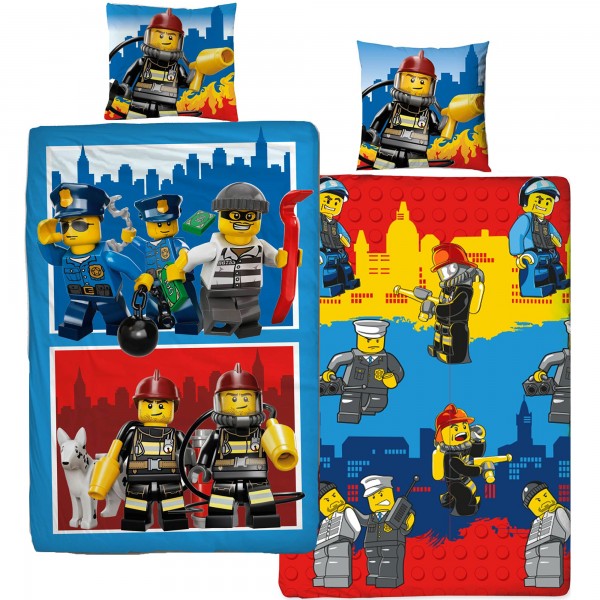 Lego City Bettwäsche Linon / Renforcé