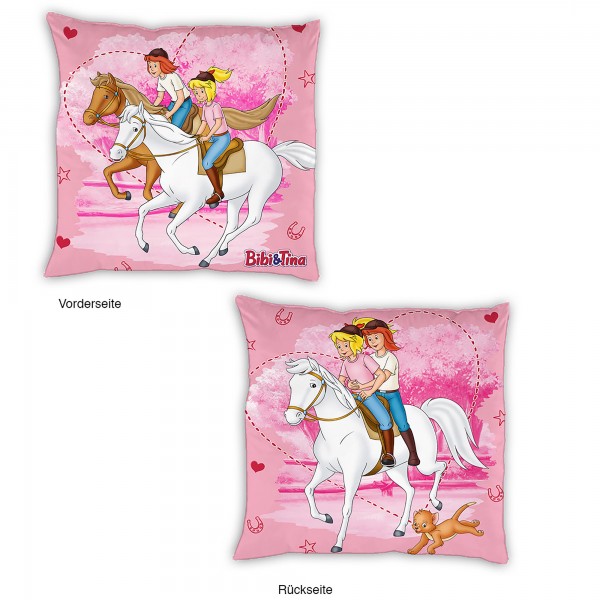 Bibi und Tina Freunde Kissen 40x40 cm
