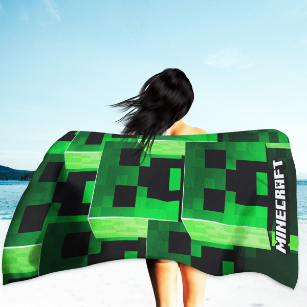 Minecraft Badetuch Creeper Tower 75x150 cm