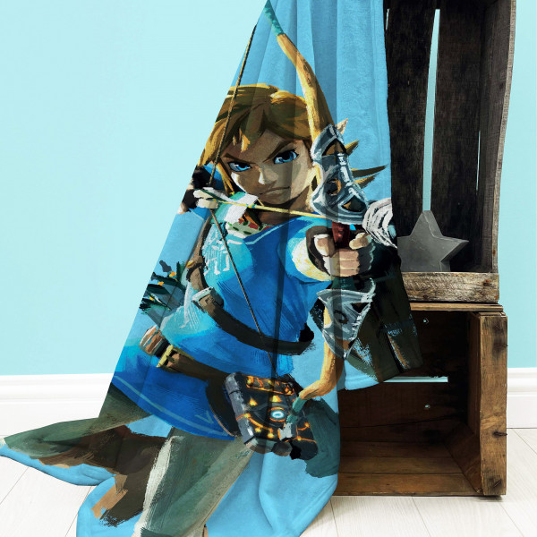 The Legend of Zelda Decke Arrow 160x200 cm Kuscheldecke Wohndecke Fleecedecke
