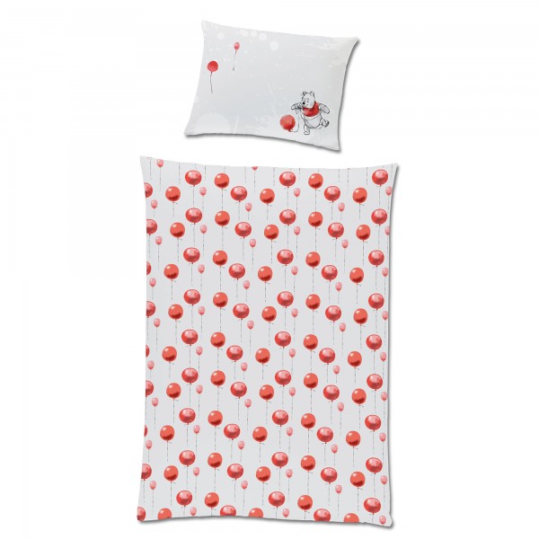 Winnie the Pooh Baby / Kleinkind Balloon Bettwäsche Linon / Renforcé