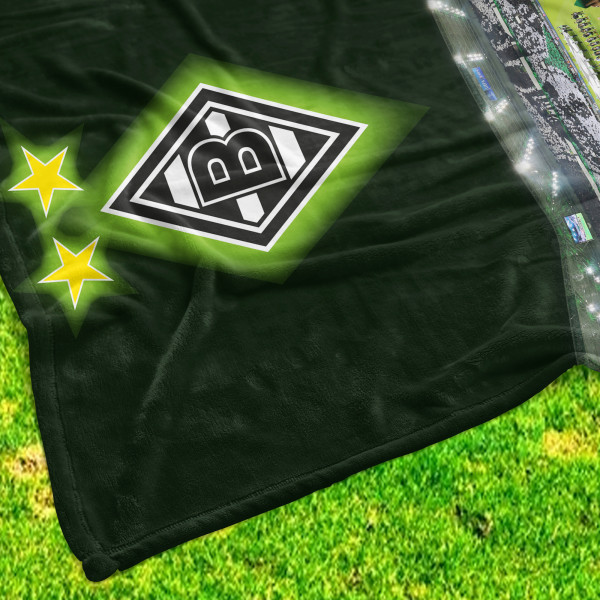 Borussia Mönchengladbach Decke Borussia Park 150x200 cm Kuscheldecke Wohndecke