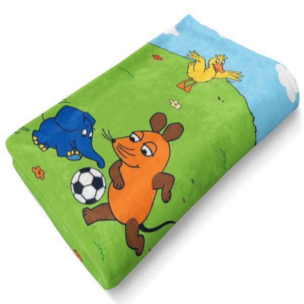 Die Sendung mit der Maus Badetuch Fußball 75x150 cm