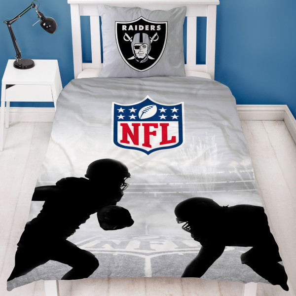 NFL American Football Bettwäsche Las Vegas Raiders Linon / Renforcé