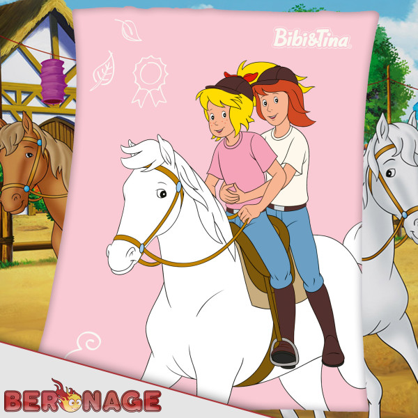 Bibi und Tina Pferde Decke 130x170 cm