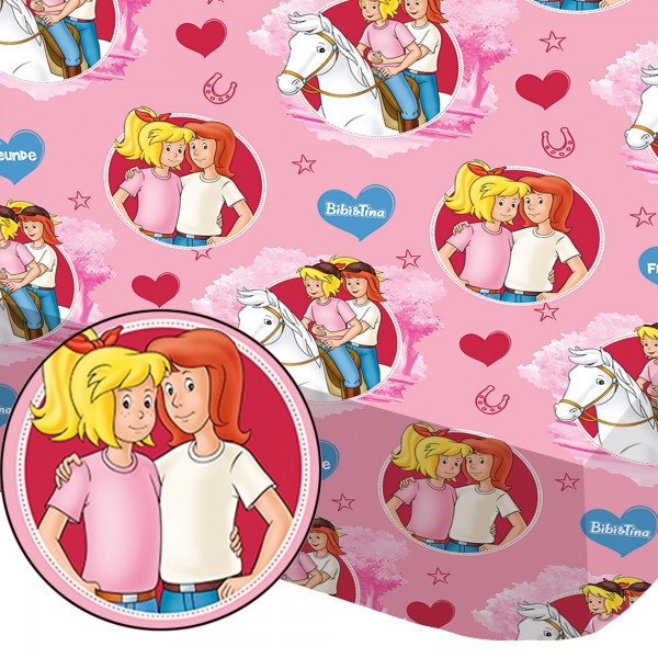 Bibi und Tina Spannbettlaken Freunde 90/100 x 190/200 cm