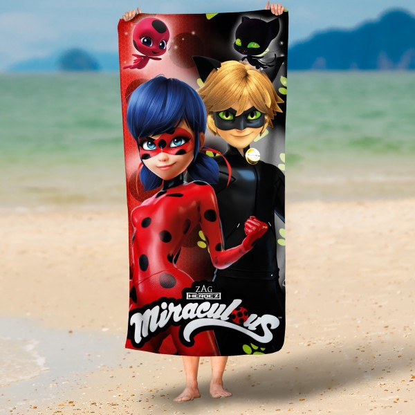 Miraculous Ladybug Duo Badetuch