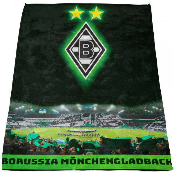 Borussia Mönchengladbach Decke Borussia Park 150x200 cm Kuscheldecke Wohndecke