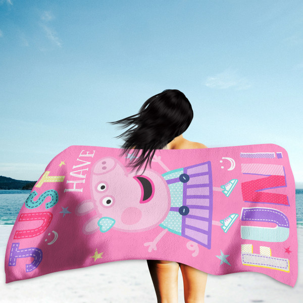 Peppa Wutz Pig Kinder Badetuch Just Peppa 70x140 cm