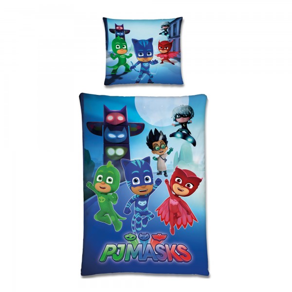 PJ Masks Night Bettwäsche Biber / Flanell Kinder Helden Bettbezug