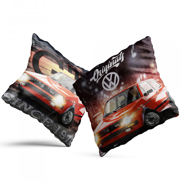 VW Volkswagen Golf GTI 40 x 40 cm Kissen passend zur Bettwäsche 088