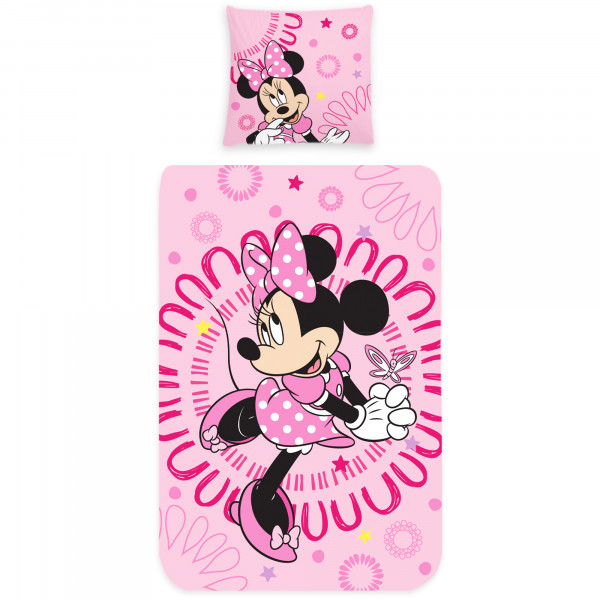 Minnie Mouse Sweet Pink Bettwäsche Biber / Flanell