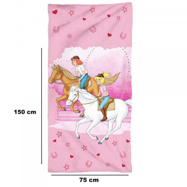 Bibi und Tina Badetuch Freunde 75x150