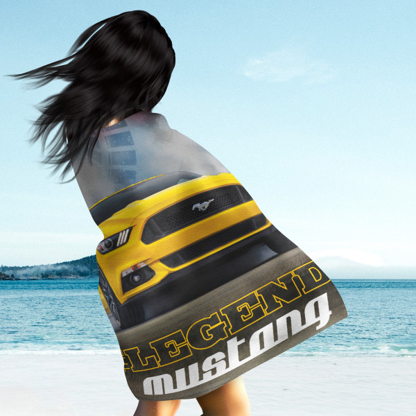 Ford Mustang Legend Badetuch 75x150 cm