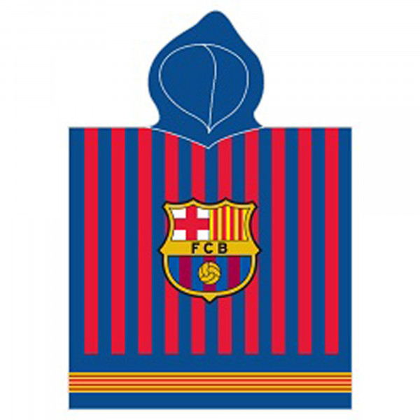 FC Barcelona Kinder Kapuzen Bade-Poncho 60x120 cm Bademantel Poncho