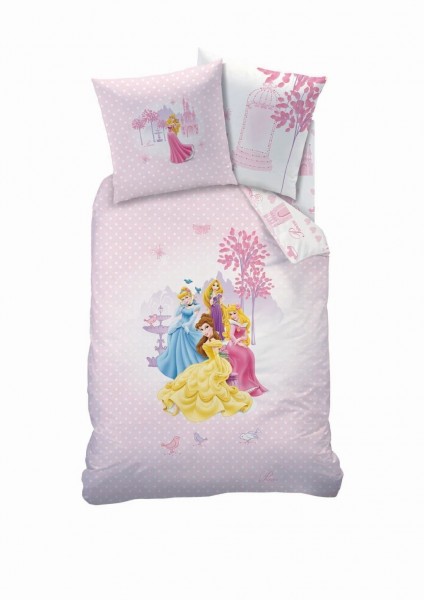 BIBER KINDER BETTWÄSCHE 135/200 DISNEY PRINCESS PALACE NEU/OVP BAUMWOLLE FLANELL