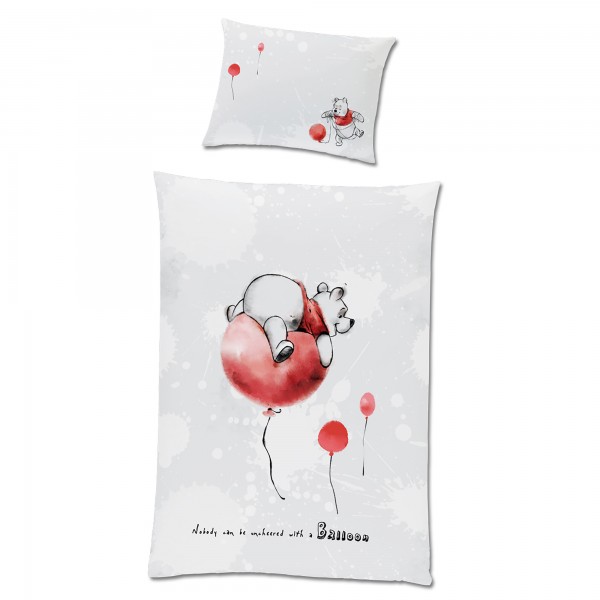 Winnie the Pooh Baby / Kleinkind Balloon Bettwäsche Linon / Renforcé