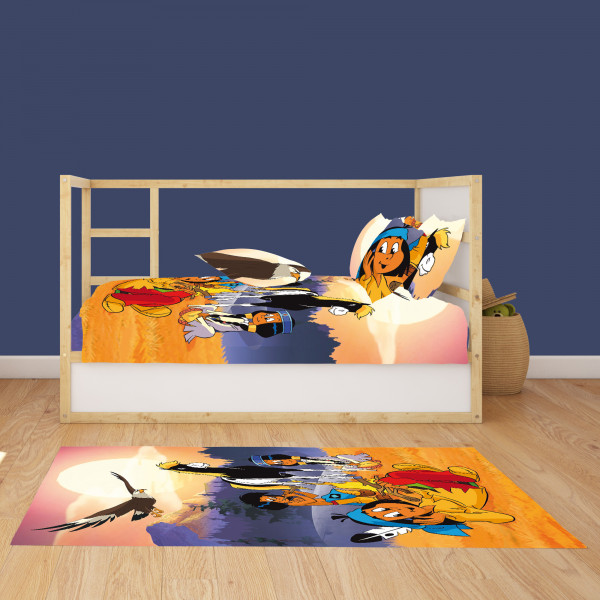 Kinderteppich Yakari Lagerfeuer 100x133 cm