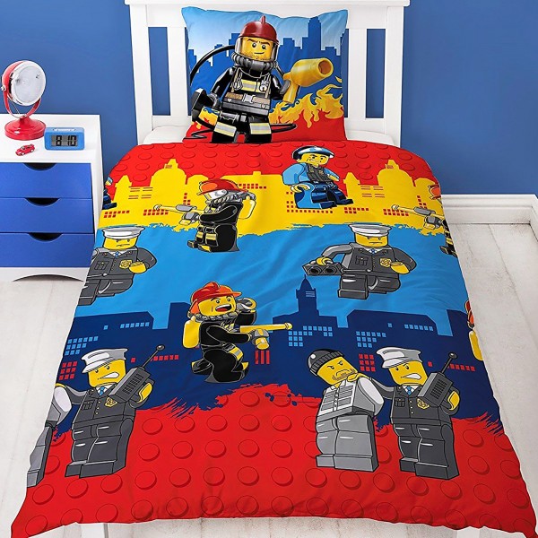 Lego City Bettwäsche Linon / Renforcé