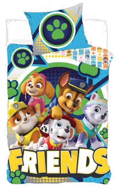 Paw Patrol Baby / Kleinkind Bettwäsche Friends Linon / Renforcé