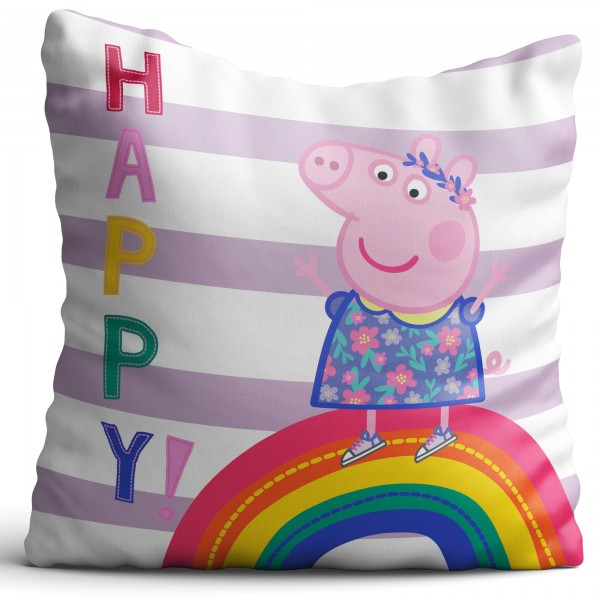 Peppa Wutz Pig Kissen Happy 40X40