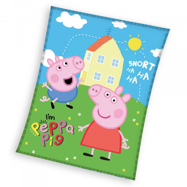 Peppa Wutz Pig Decke I'm Peppa 150x200 cm