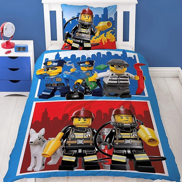 Lego City Bettwäsche Linon / Renforcé