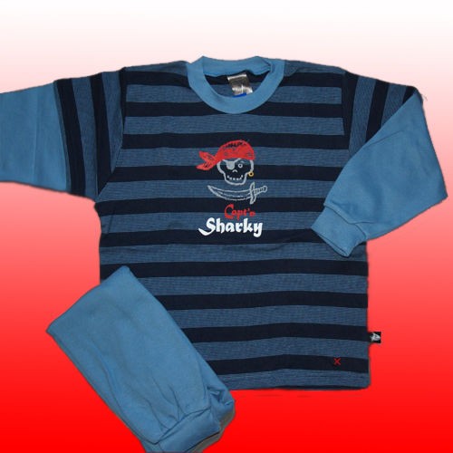 Käptn' Sharky SCHLAFANZUG PYJAMA SCHIESSER *NEU Gr. 140 NEUHEIT/OVP SPIEGELBURG