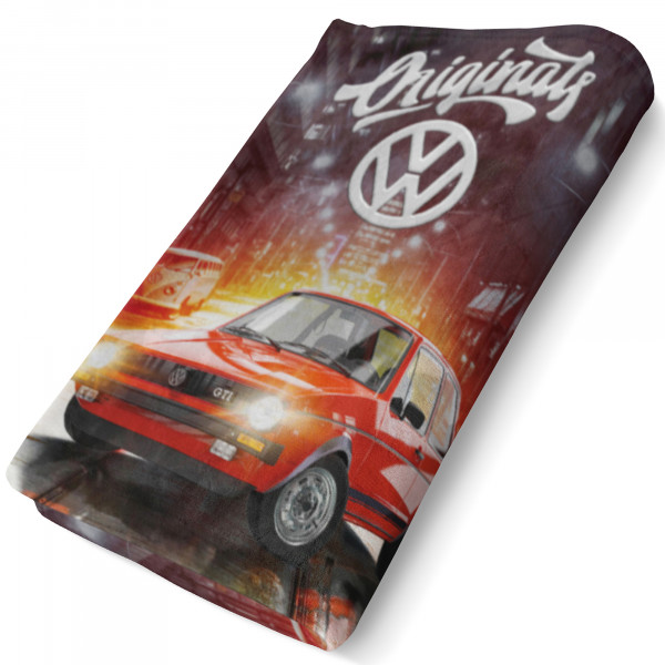VW Volkswagen Badetuch Golf GTI Rot 75x150 cm